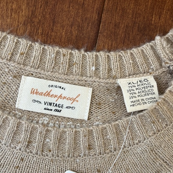 NWT Weatherproof Vintage Fairisle Sweater Size XL - Picture 8 of 10